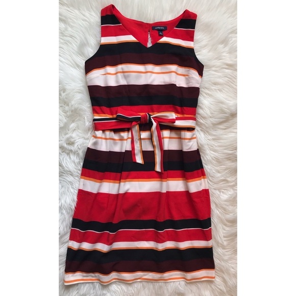 Lands’ End | Colorful Stripe Summer Dress - Picture 1 of 7